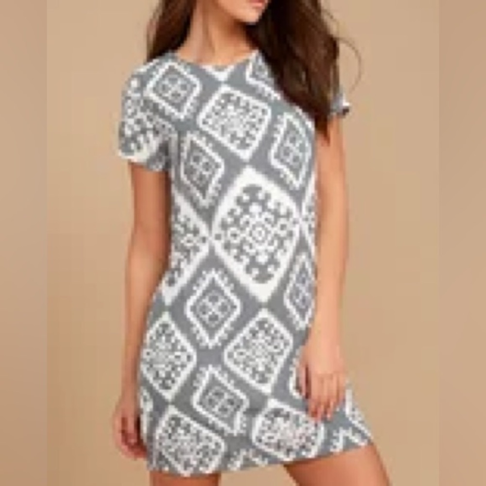 Lulus Print Shift Dress